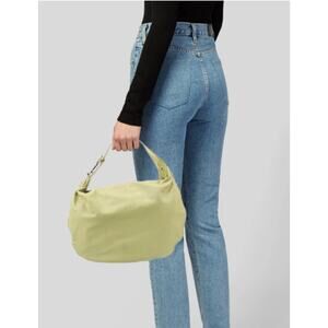 Marc Jacobs Leather Top Handle Shoulder Hobo Handbag Light Apple Green